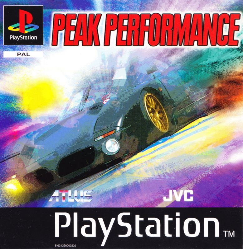 Peak Performance box art for Playstation